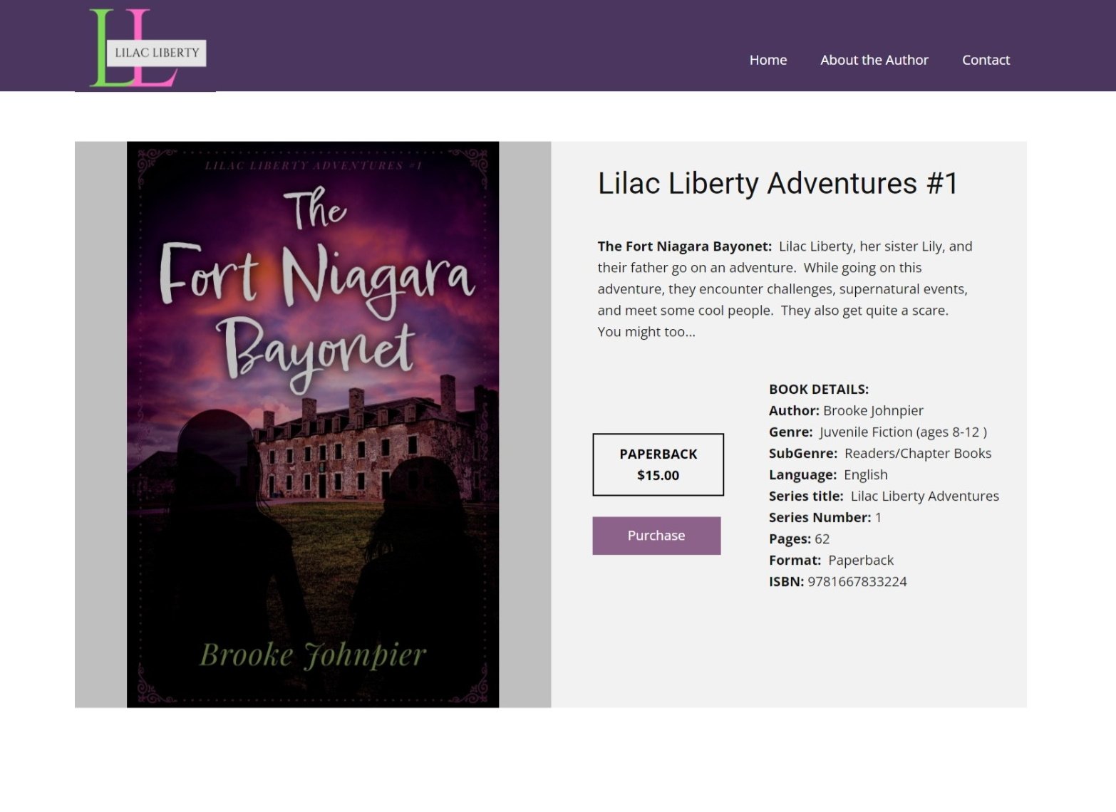 Screenshot of Lilac Liberty.com