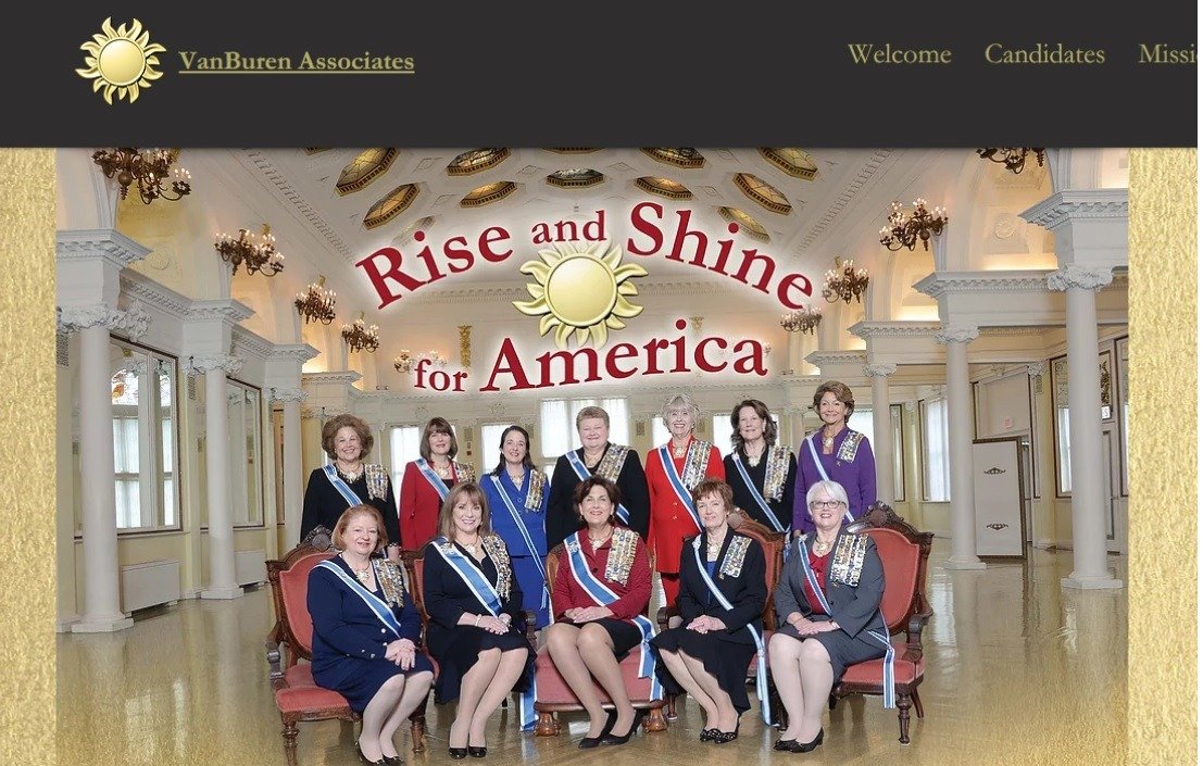 Screenshot for a DAR officers campaign website